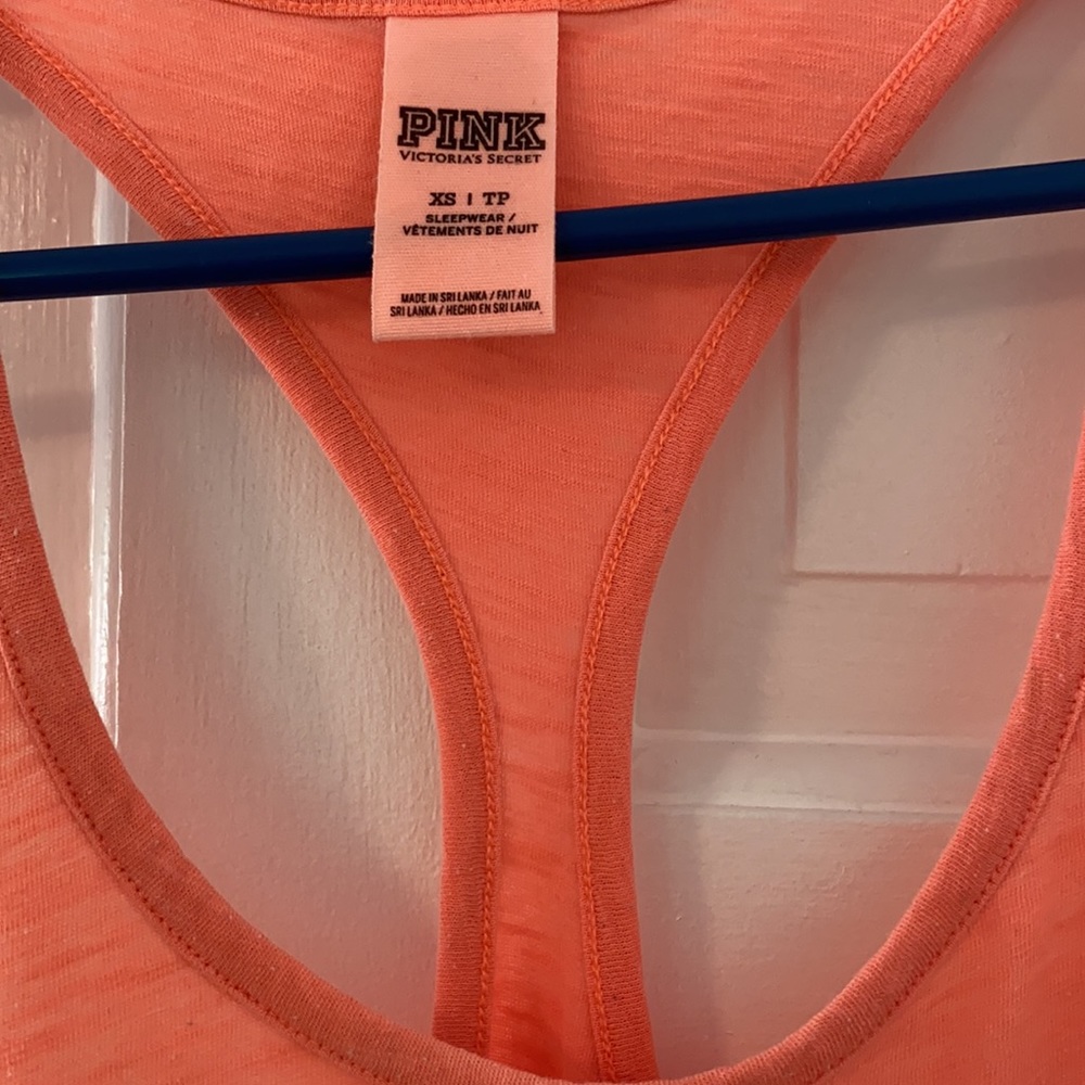 2 PINK sleepwear tanks, size XS - Picture 2 of 8